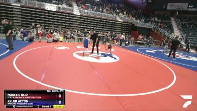 77 lbs Champ. Round 2 - Marcos Ruiz, Top Of The Rock Wrestling Club vs Kyler Acton, Rawlins Wrestling Club