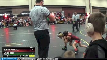47 lbs Round 1 (4 Team) - Carter Kielbasa, Spatola Wrestling vs Jaxon Cecil, Ares