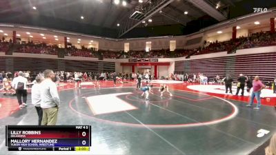 100 lbs Round 3 - Mallory Hernandez, Yukon High School Wrestling vs Lilly Robbins, Oklahoma