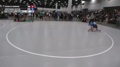 130 lbs Cons. Sub-rd Of 32 - Kristianna Boyum, ReZults Wrestling vs Isabelle Sinnard, Iowa
