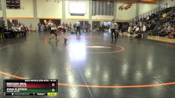 N-20 lbs Semifinal - Brecken Bral, Tiger Wrestling Club vs Evan Kleitsch, Wapsie Valley