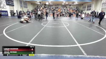 126 lbs Cons. Semi - Logan Hackman, Los Osos vs Israel McCrae, Villa Park