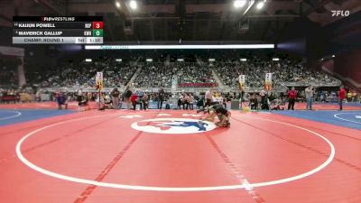 4A-113 lbs Champ. Round 1 - Kaijun Powell, Rock Springs vs Maverick Gallup, Kelly Walsh