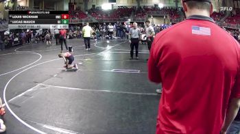 65 lbs Quarterfinal - Louis Wickham, Norris Wrestling Club vs Lucas Mauch, Boone Central