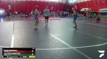 106 lbs Round 3 (4 Team) - Peyton Schoettle, Roncalli vs Evan Dingwall, WCAABE