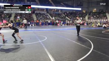 65 lbs Cons. Round 3 - Mayah Passmore, Chase County vs Harper Herschlag, Marysville