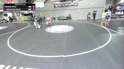 57 kg Cons. Round 1 - Mashal Dost, Vasky Bros\Pitman Wrestling Club vs Makai Van Natta, Hanford Bullpups Wrestling Club