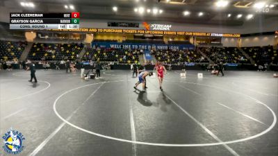 150 lbs Cons. Round 1 - Jack Cleereman, Hortonville vs Grayson Garcia, Aurora (Marmion Academy)