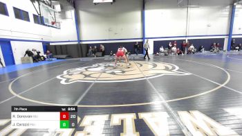 157 lbs 7th Place - Ryan Donovan, Bridgewater vs Jack Carozzi, Plymouth