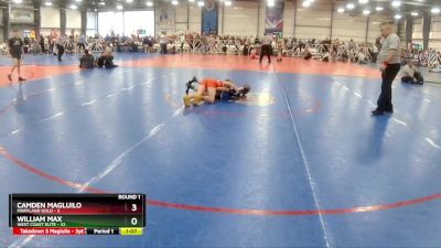 84 lbs Rd# 4- 2:00pm Friday Final Pool - William Max, West Coast Elite vs Camden Magluilo, Maryland GOLD