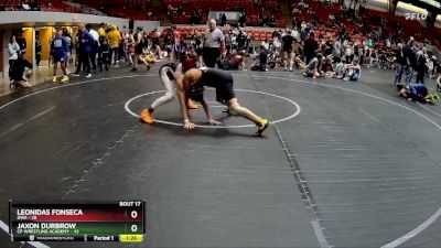 130 lbs Round 5 (8 Team) - Jaxon Durbrow, CP Wrestling Academy vs Leonidas Fonseca, DWA