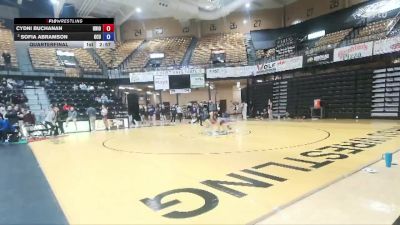 103 lbs Quarterfinal - Sofia Abramson, Oklahoma City University vs Cydni Buchanan, Union