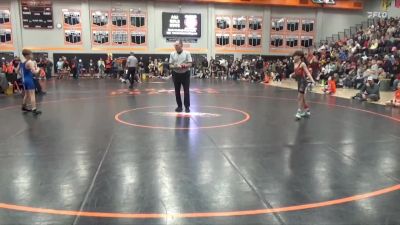80 lbs Quarterfinal - Tyson Cavanh, Big Game Wrestling Club vs Cameron Hookom, Indee Mat Club
