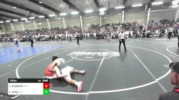 165 lbs Consi Of 8 #2 - Jayce England, Montrose Elite vs Lanagan King, Badlands WC