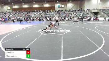 144 lbs Round Of 16 - Korbyn Vogl, TW Wrestling vs Frankie Carrasco, Pride Wrestling