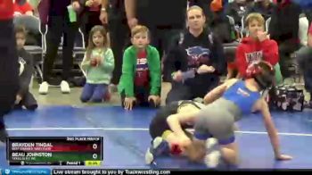 56 lbs 2nd Place Match - Beau Johnston, Texas Elite WC vs Brayden Tindal, Best Trained Wrestling