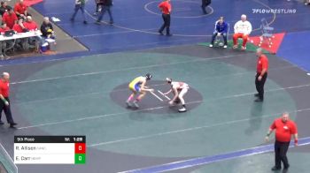 107 lbs 5th Place - Robbie Allison, Canon-McMillan vs Eli Carr, Hempfield