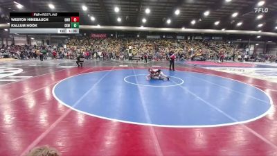 75 lbs Champ. Round 2 - Kallum Hook, Cobbler Kids Wrestling vs Weston Hinebauch, Glendive Mat Devils
