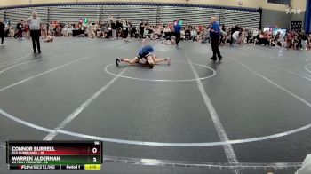 96 lbs Round 3 (8 Team) - Connor Burrell, FCA Hurricanes vs Warren Alderman, VA Team Predator