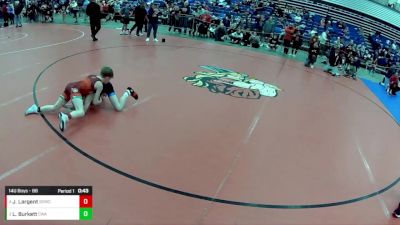 14U Boys - 88 lbs Cons. Round 2 - Landon Burkett, Contenders Wrestling Academy vs Jace Largent, South Dearborn Wrestling Club