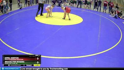 70 lbs Quarterfinal - April Horton, Rock Of Redmond Wrestling vs Brooklynn Rogers, Banks Mat Club, Inc