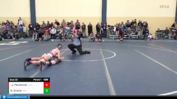 95 lbs Quarterfinal - Jacob Penzkover, LAW La Crosse Area Wrestling vs Nash Graner, Plainview Elgin Millville