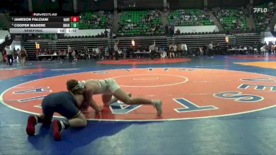 6A 215 lbs Semifinal - Jameson Falciani, Hartselle vs Cooper Madere, Buckhorn