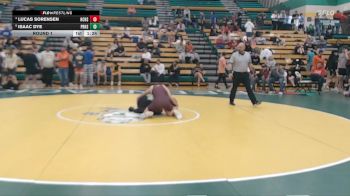 144.0 Round 1 - Lucas Sorensen, Hillsboro HS / Canton Galva High School vs Isaac Dye, Pratt High School