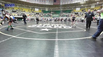 90 lbs Rr Rnd 3 - Penelope Caldwell, Beebe Badgers Wrestling Club vs Elizabeth Lavender, Searcy Youth Wrestling