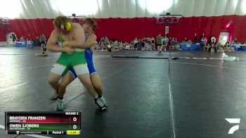 215 lbs Round 2 (16 Team) - Brayden Franzen, Geneseo vs Owen Sjoberg, Watertown