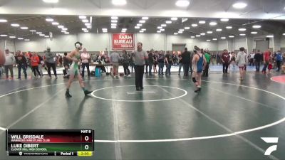 106 lbs Cons. Round 3 - Luke Dibert, Clover Hill High School vs Will Grisdale, Warriors Wrestling Club