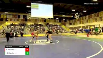 138 lbs Cons. Semi - Dominic Morales, San Clemente vs Zach Maxwell, Estancia