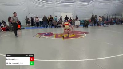 70 lbs Final - Silas Bennett, Gillett vs Max Bartlebaugh, Harrisburg