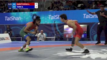 57 kg Qualif. - Arman Harutyunyan, Armenia vs Ben Tarik, Morocco