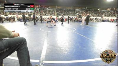 90 lbs Quarterfinal - Harrison Roberts, Raw Wrestling Club vs Gunner Coffelt, Bridge Creek Youth Wrestling