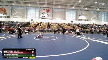 87 lbs Quarterfinal - Chrystian Velez, Hilton Jr Cadets Wrestling Club vs Isa Magomedov, Willpower Wrestling Club