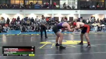 197 lbs Quarterfinal - Boden Brown, Albion College vs Cash Thompson, Ohio Northern University