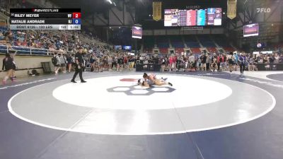 100 lbs Cons. Rd Of 32 - Riley Meyer, WY vs Natalie Andrade, NJ