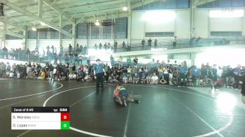 69 lbs Consi Of 8 #2 - Silas Worsley, Mogollon vs Dominic Lopez, Monster Garage