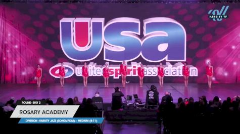 Rosary Academy - Varsity Jazz (Song/Pom) -- Medium (8-11) [2023 Varsity Jazz (Song/Pom) -- Medium (8-11) Day 2] 2023 USA Spirit & Junior Nationals/Collegiate Championships