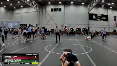 80 lbs Placement (4 Team) - Jensen Long, PA Alliance vs BRANDON FLAMINI, High Pace Wrestling