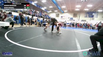 73 lbs 5th Place - Mason Maggard, Claremore Wrestling Club vs Maze Spruell, Tiger Trained Wrestling