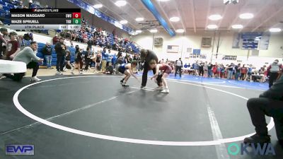 73 lbs 5th Place - Mason Maggard, Claremore Wrestling Club vs Maze Spruell, Tiger Trained Wrestling