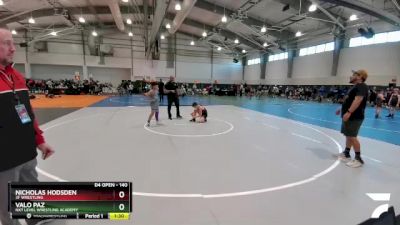 140 lbs Champ. Round 1 - Valo Paz, NXT Level Wrestling Academy vs Nicholas Hodsden, 3F Wrestling