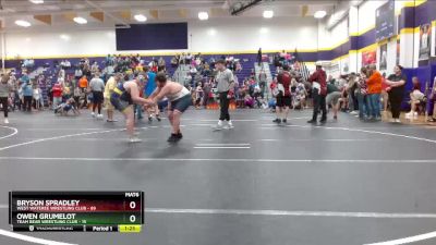 Round 3 - Bryson Spradley, West Wateree Wrestling Club vs Owen Grumelot, Team Bear Wrestling Club