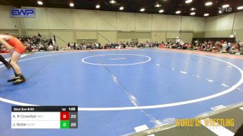 80 lbs Semifinal - Apollo Rojas-Crawfod, Funky Singlets vs Jaxon Roller, Oklahoma Elite 9U