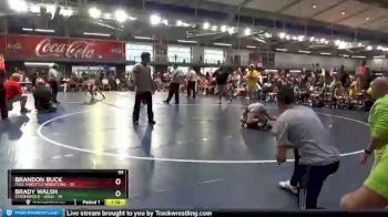 95 lbs Placement Matches (16 Team) - Brandon Buck, Full Throttle Wrestling vs Brady Walsh, Stronghold - Gold