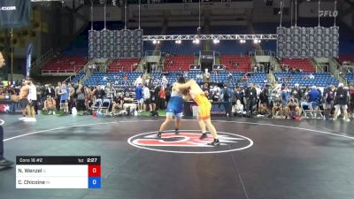 220 lbs Cons 16 #2 - Noah Wenzel, Illinois vs Cole Chicoine, Indiana