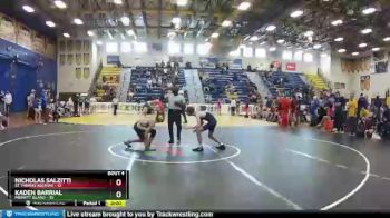 106 lbs Quarterfinals (8 Team) - Kaden Barrial, Merritt Island vs Nicholas Salzitti, St Thomas Aquinas