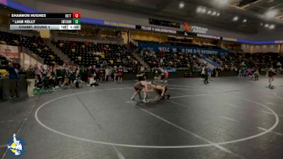165 lbs Champ. Round 1 - Shannon Hughes, Bettendorf vs Liam Kelly, Chicago (Mt. Carmel)